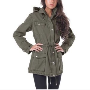 Soft Buffalo jacket in army green